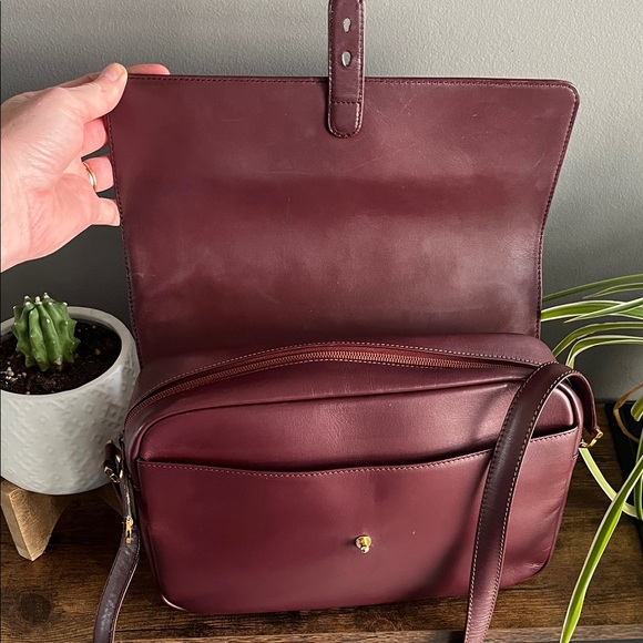 Cartier Deep Red Leather Crossbody Bag - Picture 11 of 17